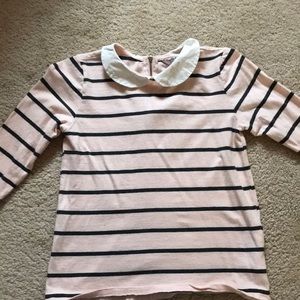 Pink and gray striped shirt